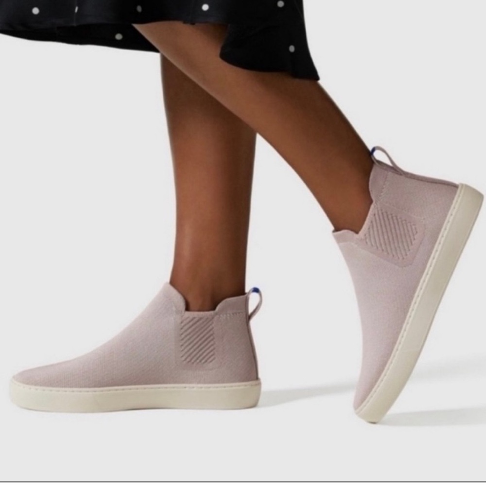 Rothy's The Chelsea Boots Lilac Gray High Top Sneakers